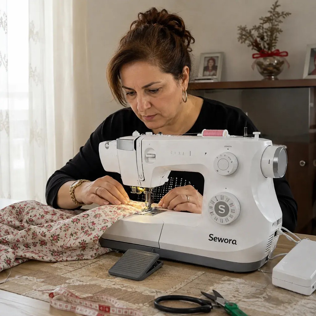 Sewora FabricSense automatická adaptace na látku