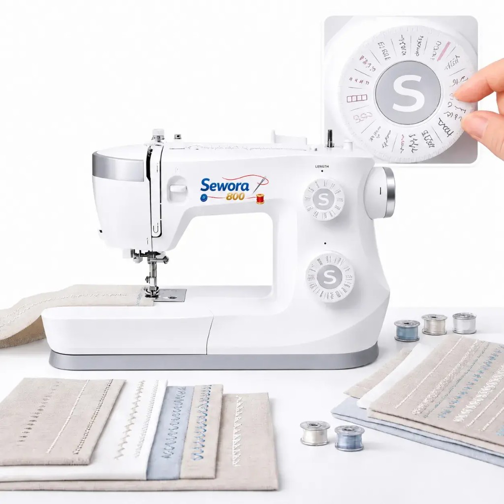 Sewora 80 automatických programů stehů